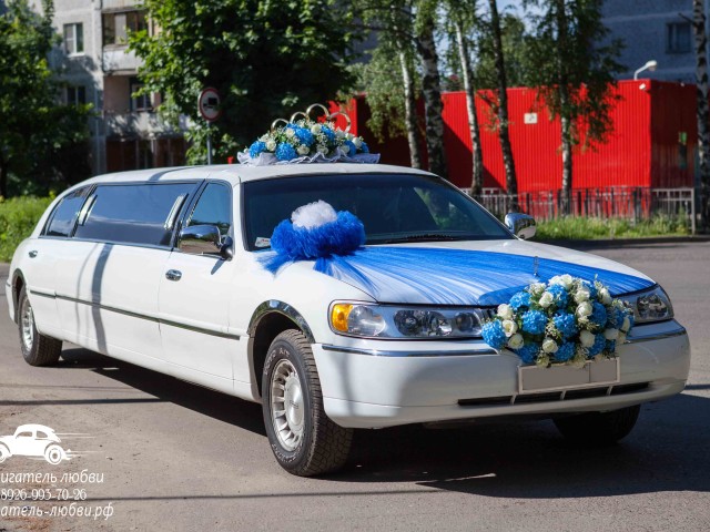 Свадебные украшения на лимузин — Нептун